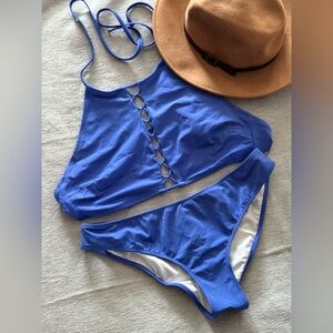 PINK Victoria's Secret Vibrant Blue Bikini